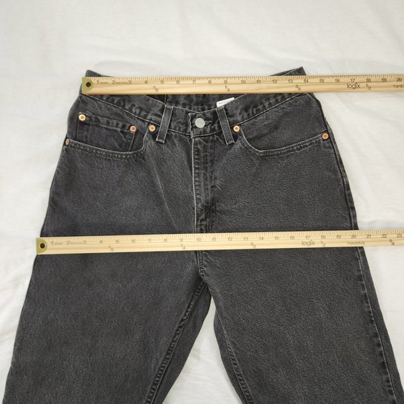 LEVI'S 550 VINTAGE Black Relaxed Fit Straight Leg High Rise W 32 L 30 100% Cot. - Picture 13 of 16